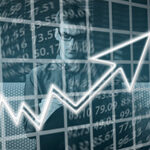 Overlayed images of a business owner, a rising arrow, and numerical code implying SEO Ocean County services and content marketing improve business