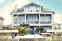 Beautiful blue coastal home designed by new home builder Ocean County