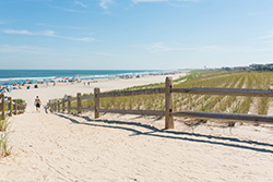 Entrance to the beach near Seaside Park homes for sale